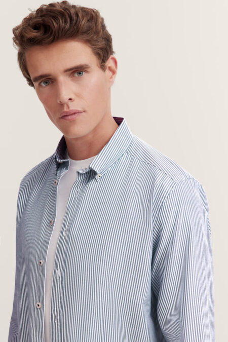 CAMICIA OXFORD RIGATA
