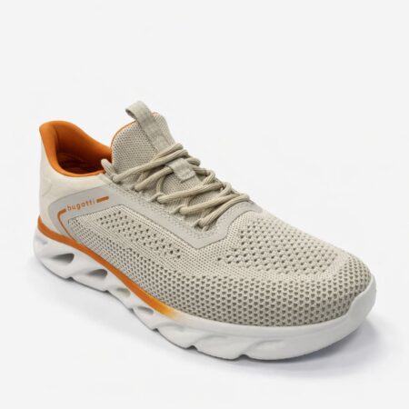 BUGATTI SNEAKER BEIGE-ARANCIO