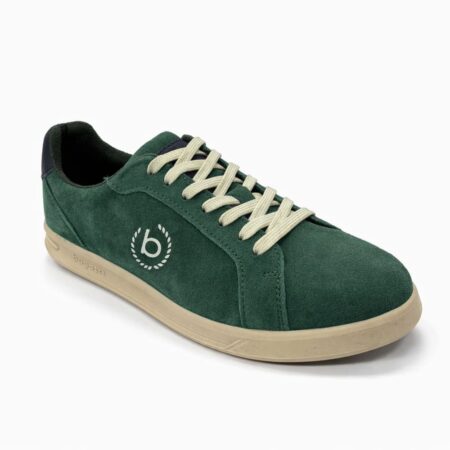 BUGATTI SNEAKER IN PELLE VERDE SCURO