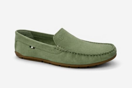 BUGATTI MOCASSINO IN PELLE VERDE CHIARO