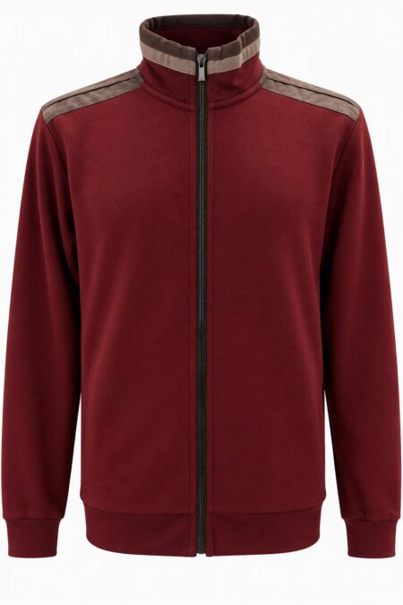 MONTECHIARO FELPA CON ZIP BORDEAUX 34026891M/690