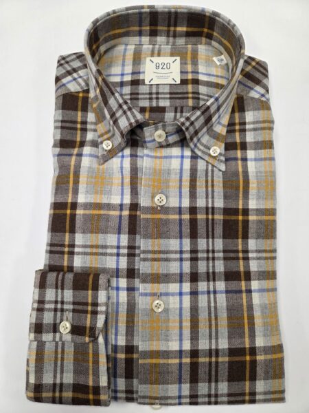CAMICIA 920 QUADRO GRANDE MARRONE