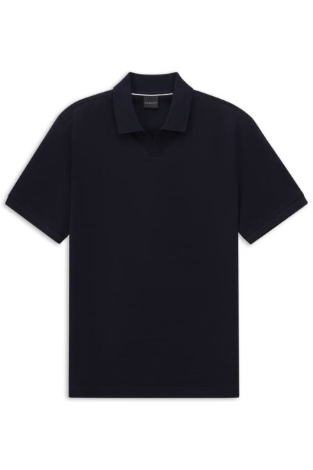 BUGATTI POLO BLU NOTTE SENZA BOTTONI