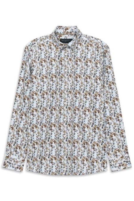 camicia bugatti macchia marrone
