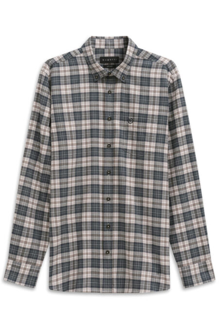 BUGATTI FLANELLA QUADRO VERDE-BEIGE