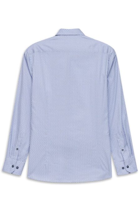 camicia bugatti bianca freccia azzurro intenso